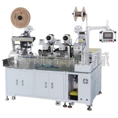 全自動雙頭鉚壓單頭穿套管銅帶機(jī)